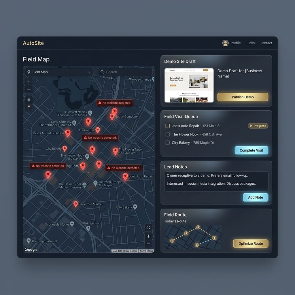 AutoSite screenshot